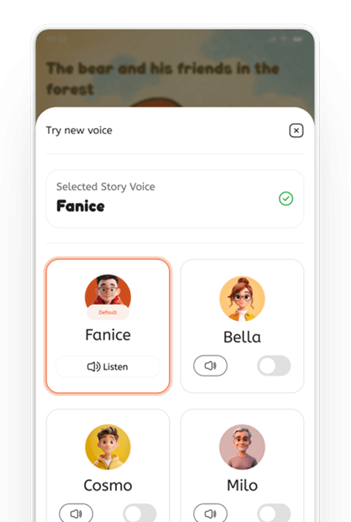 Voice options